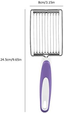 ASHATA Luncheon Meat Cutter, Stainless Steel Slicer with Handle for Egg, Ham, Cheese, Potato, Fruit, Tomato - Image 6