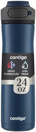Cortland Chill 2.0 Stainless Steel Water Bottle, Blueberry, 24oz