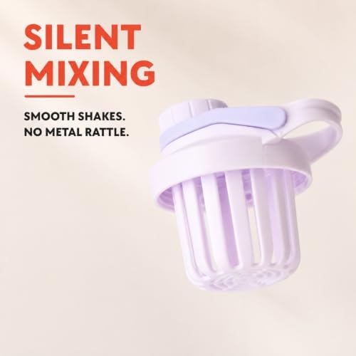 Insulated Protein Shaker Bottle 24oz, Dishwasher Safe, Lavender - Image 4
