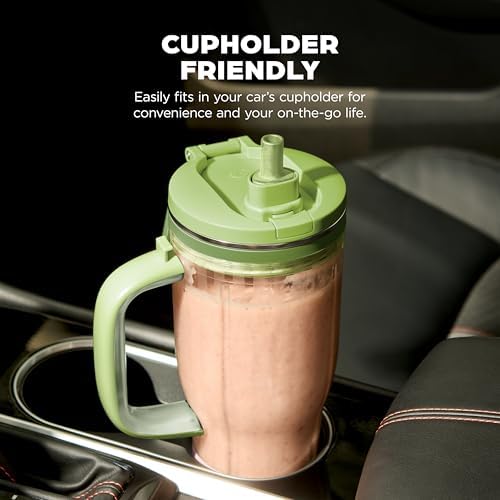 Ninja BlendBOSS 26oz Travel Tumbler & Straw, Green, XSKDB326LSGN - Image 5