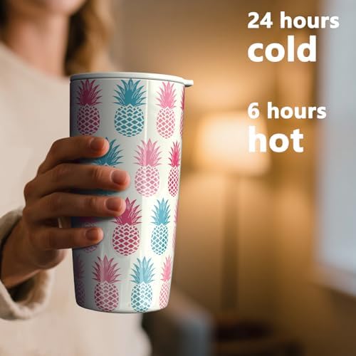 TILUCK 20 oz Insulated Coffee Tumbler with BPA-Free Lid - Image 3