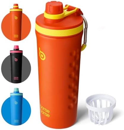 BOTTLE BOTTLE Shaker Bottle 26 oz orangered by BUYNOW