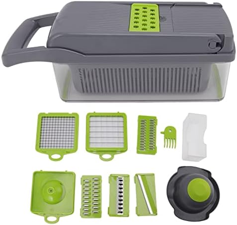 Vegetable Fruit Chopper Onion 4in1 Vegetable Chopper Onion Chopper Food Chopper Manual Spiralizer Salad Chopper Veggie Dicer Veggie Chopper Potato Cutter Onion Dicer Vegetable - Image 6