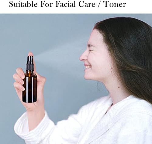 2oz Amber Glass Spray Bottles for Essential Oils, Set of 6 - Image 7
