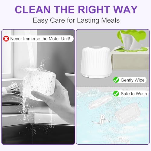 100ML Garlic Chopper, Electric Garlic Mincer, Mini Food Processor - Image 5