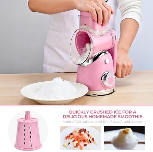 SUSTEAS Rotary Cheese Grater Hand Crank, Kitchen Shredder Vegetable Slicer - Image 5