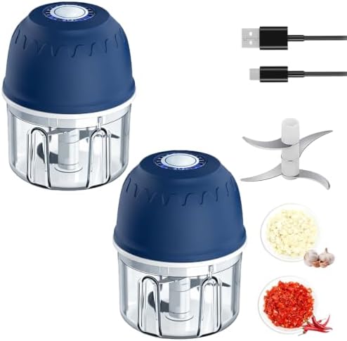 Electric Garlic Chopper, Mini Food Processor, Mix-2pc by Spwejsr