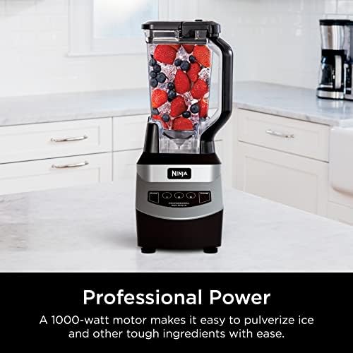 Ninja Blender for Smoothies & Shakes, 1000W, 72oz Pitcher, Black, NJ601AMZ - Image 5