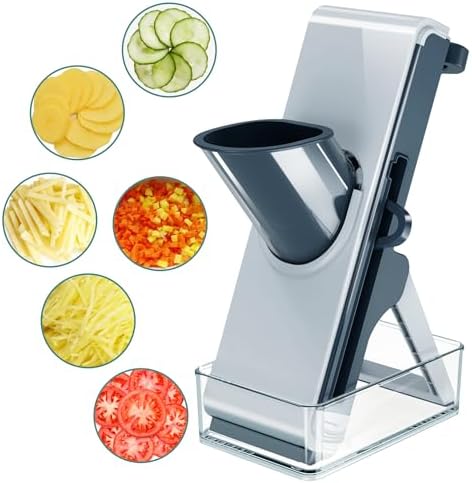 LaCyan 4in1 Mandoline Slicer for Kitchen, Fast Meal Prep (Blue) by Lacyan