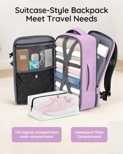 Taygeer Travel Backpack, Luggage Backpack with 15.6inch Laptop Compartment - Image 4