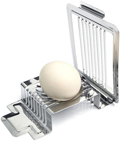 Egg Slicer Heavy Duty Egg Cutter Multi-Function Splitter Slicer Stainless Steel Wire Mushroom Tomato Cutting Silver. - Image 2