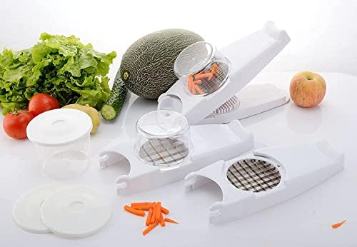 Vegetable Chopper Pro Onion Chopper Slicer Dicer Cutter Food Processor Mandoline Slicer Vegetable Dicer Manual Food Choppers And Dicers Cheese Shredder White by Unknown