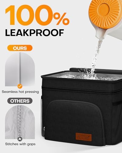 Insulated Lunch Box Men Women Leak-Proof Cooler Lunch Bag 15L