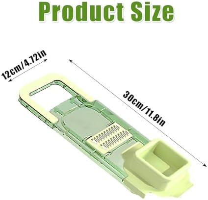 Generic 2024 New Multifunctional Food Grater, Six Cutting Tools Round Vegetable Chopper, Chopper Vegetable Cutter, Food Chopper With Container, Vegetable Chopper With Container (1Cutter+3Blades) - Image 4