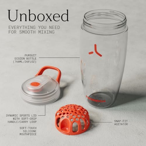 PROMIXX Pursuit Protein Shaker Bottle 26oz, Ecozen, Clear - Image 7