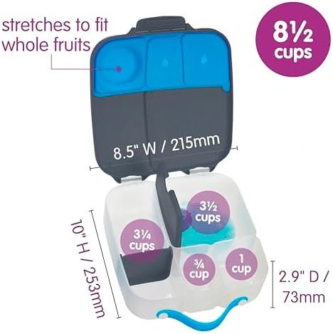 Lunch Box, 8.5 Cup Bento Box for All Ages, Snack Box, Food Containers