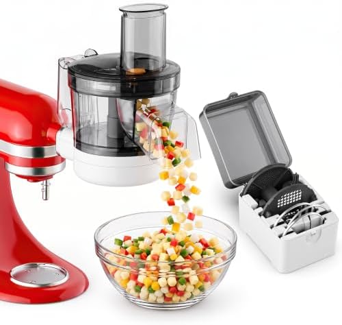 5-in-1 Food Processor Attachment for KitchenAid Stand Mixers, Dicer