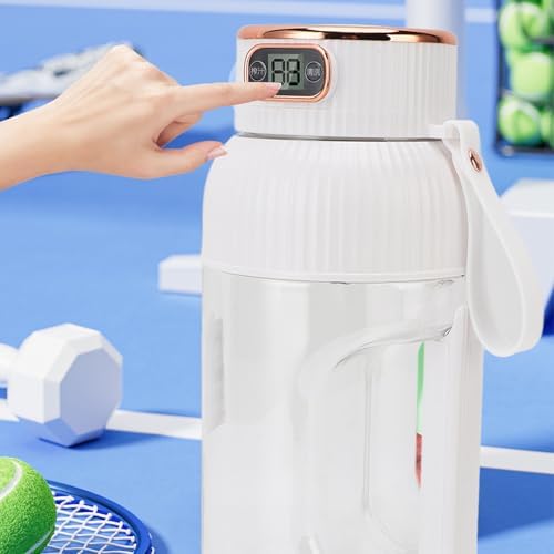 Portable Juicer Cup, 150W 1200ml Multifunctional Mini Travel Blender for Gym Home Office Sports Outdoor, Mini Juicer Cup, Mini Blending Cup, Portable Juice Cup (White) - Image 3