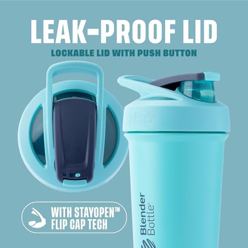 BlenderBottle Sport Sleek Stainless Steel Shaker Bottle 25 oz Seafoam - Image 2