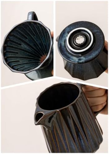 Ceramic Pour Over Coffee Maker With 40 pcs Paper Filter