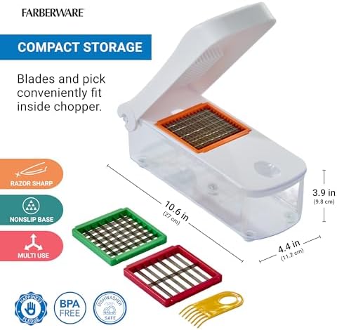 Farberware Professional Large Vegetable Chopper 3 Blades - Image 2
