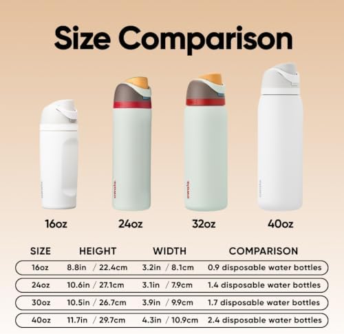 Owala FreeSip Stainless Steel Water Bottle 32 oz Boneyard