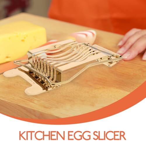 Gadpiparty Egg Slicer Stainless Steel Egg Slicer and Fruit Dicer for Hard Boiled Eggs Mushrooms Cheese Strawberries and Bananas Ergonomic Kitchen Tool Compact 5.51 X 3.66 X 0.78 in - Image 5
