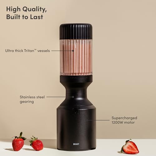 Beast Mega 1200 Countertop Blender, Carbon Black, 1200W - Image 2