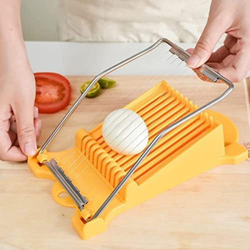 Multifunctional Stainless Steel Luncheon Meat Slicer,Home Slicing and Splitting Tools Food Slicer for Butter Cheese Kiwifruit Strawberry Banana and Cooked Eggs Etc. (Yellow) - Image 2