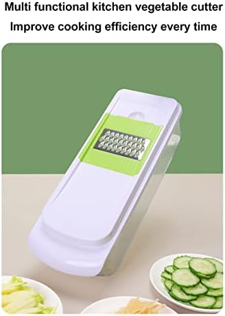 6 in 1 Vegetable Chopper Shredder Manual Handheld Food Chopper Cutter Dicer for Creative Plate Decoration - Image 4