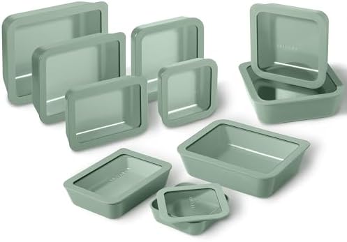 Glass Food Storage Containers with Lids, 20-Piece Set, Willow