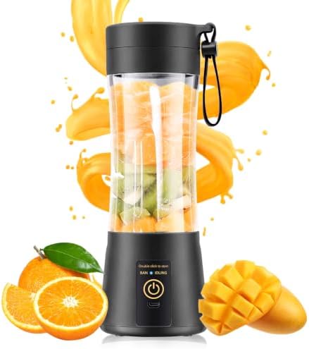 Portable Blender Personal Size Blender Make Smoothies, 12oz Mini Travel Cup by gardreg