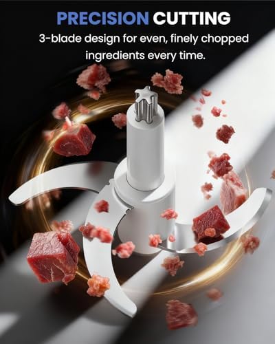 LINKChef Food Processor, 6 Cup Electric Food Chopper, 250W Meat Grinder - Image 3