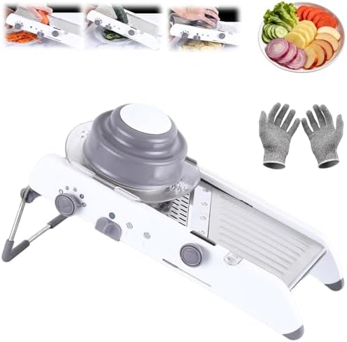 Mandoline Slicer For Kitchen, Vegetable Chopper, Vegetable/Potato/Veggie/Cheese/Tomato/Onion Manual Slicer, Multi-Functional Vegetable Manual Slicer And Cutter For Your Kitchen. by Unknown