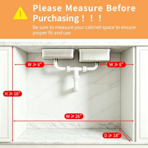 3 Tier Grid Pull Out Organizer Black 2 Pack Sliding Rack