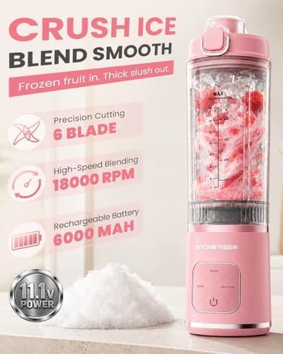 Portable Blender for Smoothie, Personal Blender, Cordless, Fitness &Travel - Image 2