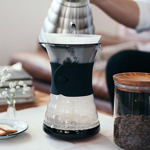 V60 Drip Coffee Decanter, 700ml, Black