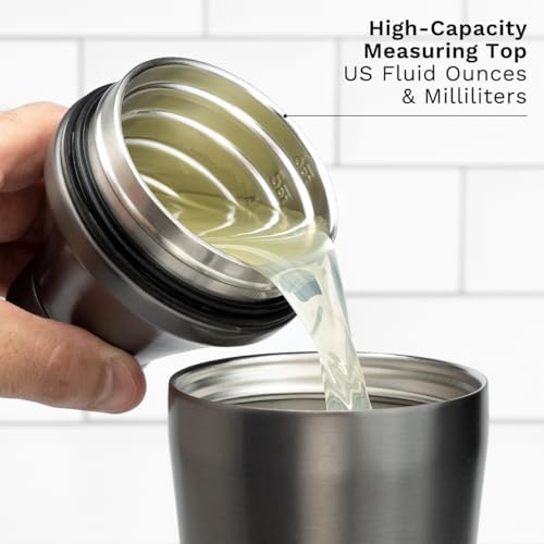 Hybrid Cocktail Shaker, Vacuum Insulated Stainless Steel, Gunmetal, 28 oz