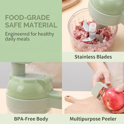 5 in 1 Multiblade Chopper for Vegetable, Multi-Function Food Processor - Image 3