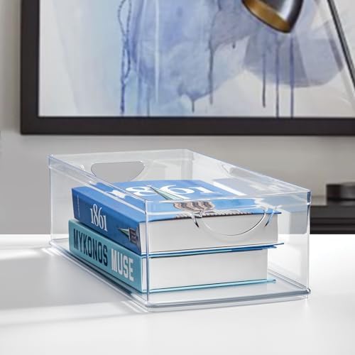 Stackable Clear Plastic Extra Long Storage Bin