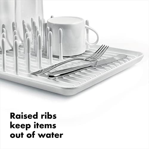 OXO Good Grips Compact Dish Rack, Biscuit