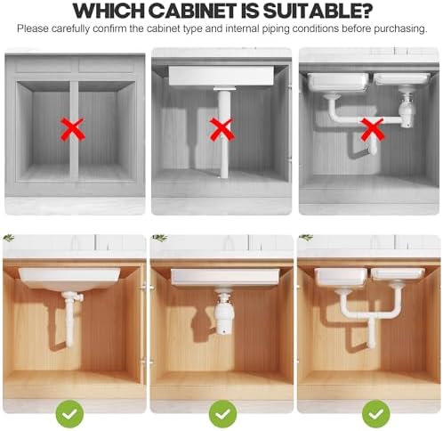 1 Pack Expandable Under Sink Organizers And Storage With Upgrade Ball-Bearing Slide Tracks,2-Tier Pull Out Under Cabinet Organizer Height Adjustable,Slide Out Under Sink Drawers-Black(Patent Pending)
