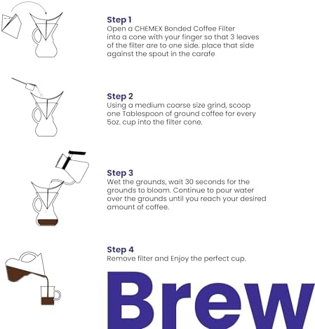 Pour-Over Glass Coffeemaker - Glass Handle Series - 6-Cup - Exclusive Packaging