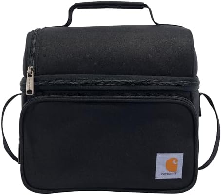 Camping Cooler, Worksite Lunch Box, Soft Shell Lunch Bag for Construction Sites, Work and Everyday Use, Black