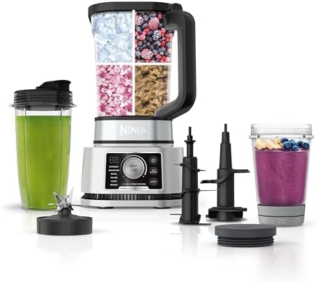 Ninja Foodi Power Blender & Food Processor, 6 Functions, Silver, SS351 by Unknown