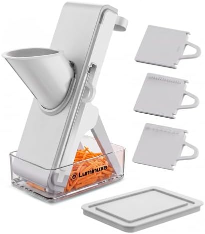 Mandoline Slicer with Container, Adjustable Thickness Vegetable Slicer, Foldable Manual Mandoline Chopper, Multipurpose Vegetable Julienne Cutter by Unknown