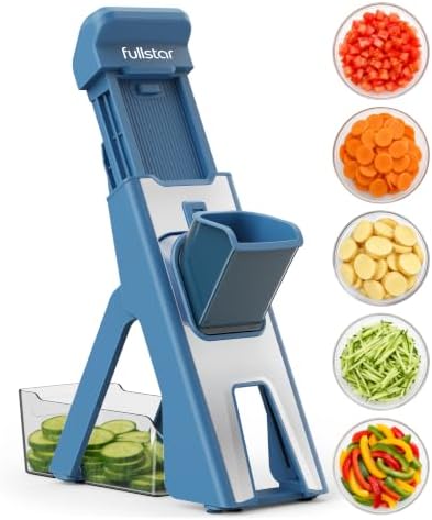Fullstar Safer Mandoline Slicer for Kitchen Adjustable Veggie & Food Slicer by fullstar