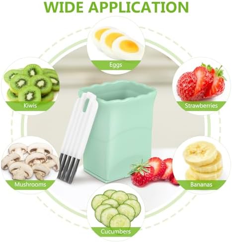 3 Pack Fruit Slicer Cup Stainless Steel Strawberry Cutter