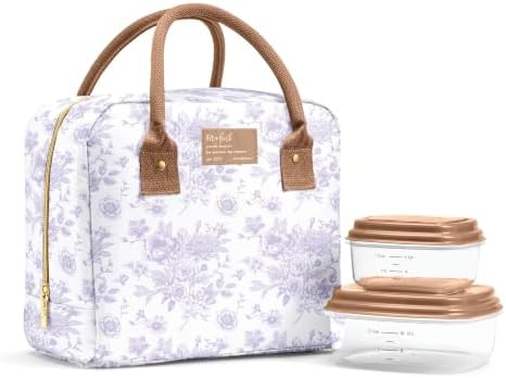 Bloomington Insulated Lunch Bag for Women w/ Containers