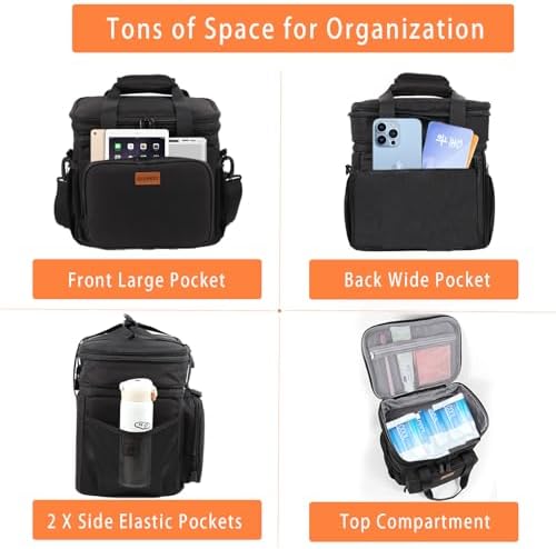 Expandable Lunch Box Insulated Leakproof Cooler Bag Work Outdoor